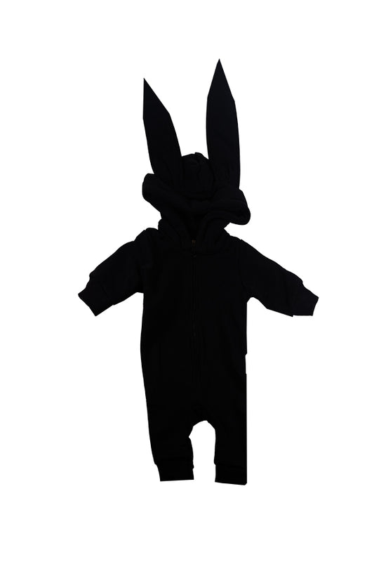 Black Rabbit coat cap