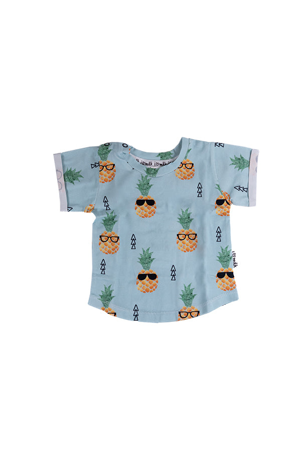pineapple Baby blue shirt